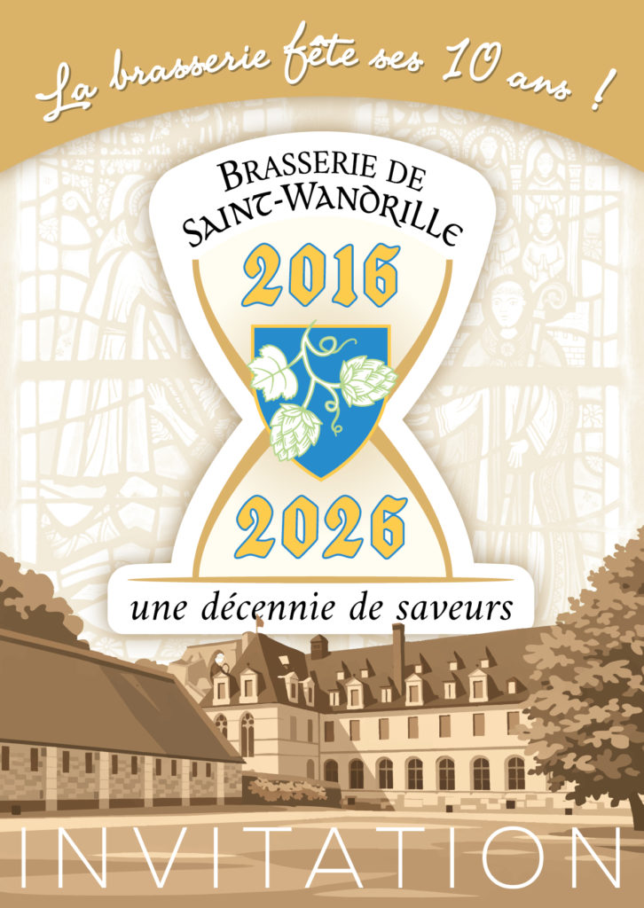 Flyer des 10 ans de la brasserie